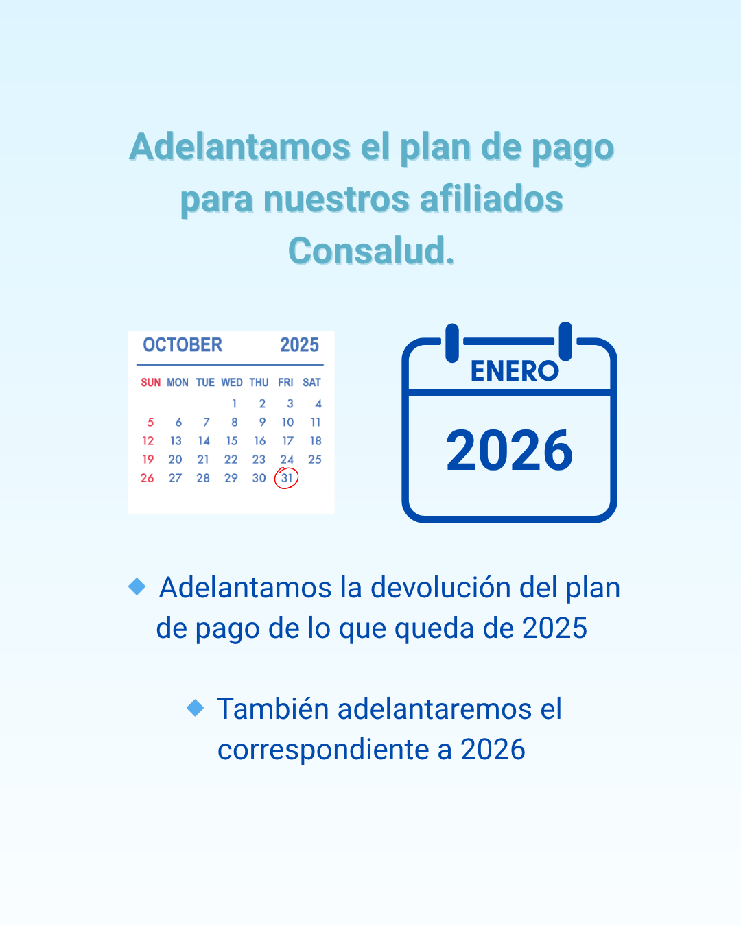 Plan de pago afiliados Consalud